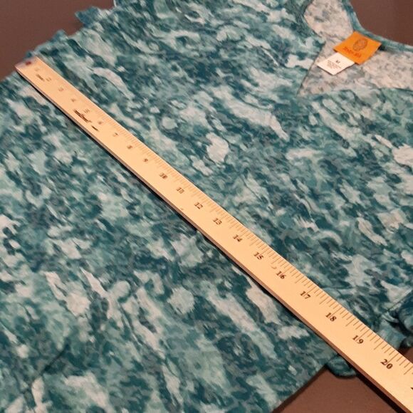Ruby Rd sz M  Greenish Blue pullover top. - Picture 6 of 8